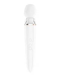 Смарт-вібромасажер зі змінною головкою Satisfyer Double Wand-er - мініатюра 3
