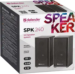 Акустика Defender 2.0 SPK 240 USB 6W чорний (65224) (6396189) - мініатюра 6