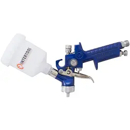 Пневматичний фарбопульт HVLP Intertool 125 мл x 1.2 мм верхній бак