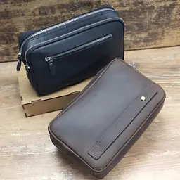 Чоловіча шкіряна сумка клатч GS коричнева (БАР 001 кор) 220 - мініатюра 6