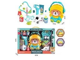 Ігровий набір A-Toys «Лікар» зі стетоскопом, окулярами, шприцом, термометром і муляжами ліків 392-8 - мініатюра 2