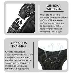Шлейка для собак Best Friend, тактичний жилет із ручкою та системою MOLLE чорний, L - мініатюра 4