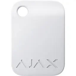 Брелок для керування охоронною системою Ajax Tag White 10шт (000022794) [165125]