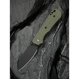 Ніж Civivi Crabby, Green G10, Darkwash (C24055-1) - мініатюра 10