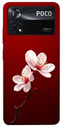 Чохол Demsky Sakura red для Xiaomi Poco X4 Pro 5G