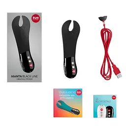 Вібратор для пеніса Fun Factory MANTA black, підходить для парних ігор - мініатюра 5