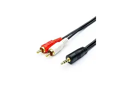 Кабель ATCOM Мультимедійний Jack 3.5mm тато/2RCA тато Atcom (10707)