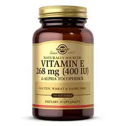 Вітамін Е, Vitamin E 400 IU d-Alpha Tocopherol - 100 softgels