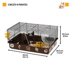 Клітка для хом'яків Ferplast Criceti 9 Pirates чорна 46х29.5х23 см 57009061 - мініатюра 2