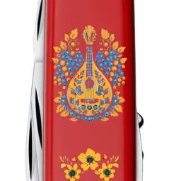 Ніж Victorinox Camper Ukraine 91мм,13функ,черв ,Українські мотиви - мініатюра 4