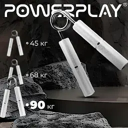 Еспандер-ножиці алюмінієвий PowerPlay 4322 (90 кг) Hand Grip Срібний (PP_4322_90kg) - мініатюра 7