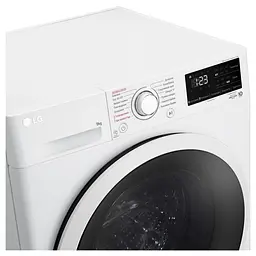 Пральна машина LG фронтальна 9 кг 1400 A+++ 57 см дисплей пара інвертор білий - мініатюра 9