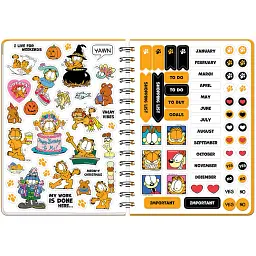 Щоденник на спіралі Kite Garfield тверда обкладинка (GF26-438) - мініатюра 5