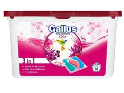 Капсули для прання GALLUS 18шт 3в1 Color