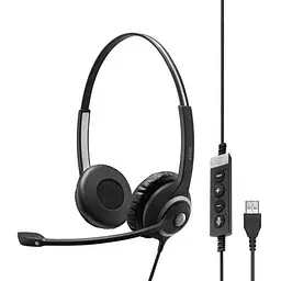 Гарнітура Epos комп'ютерна стерео On-Ear IMPACT SC 260 USB MS II USB Microsoft Teams 2.9 м Чорний (1000579)