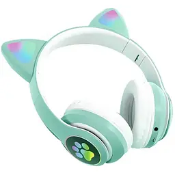 Навушники Bluetooth Tucci STN28 з вушками Mint green - мініатюра 2