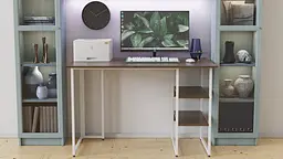 Комп'ютерний стіл Ferrum-decor Кевін 75x120x60 білий ДСП Дуб Сонома Труфель 16мм (FRD-101251) - мініатюра 4