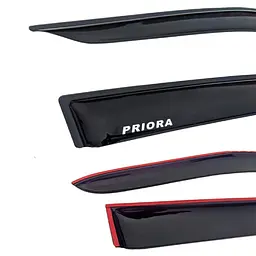 Дефлектори вікон ветровики для Lada Priora 2171 Універсал 3М скотч Voron Glass ВВ10021 - мініатюра 2