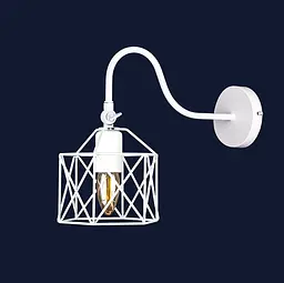 Светильник настільний Levistella 756WPR101F3-1 WH, E27, 60W, білий метал, стиль лофт - мініатюра 2