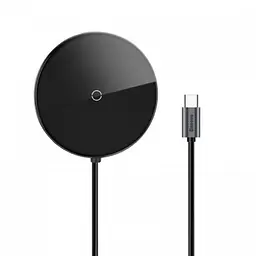 Usb хаб Baseus Circular Mirror Wireless Charger intelligent HD Hub темно-сірий WXJMY-A0G - мініатюра 3
