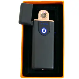 Електронна запальничка чорна сенсорна запальничка з юсб зарядкою USB ZGP ABS