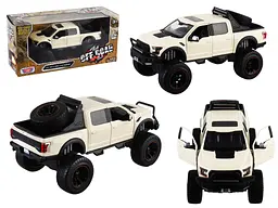 Джип, 2017 Ford F-150 Raptor, метал, масштаб 1:27, двері відчиняються, гумові колеса