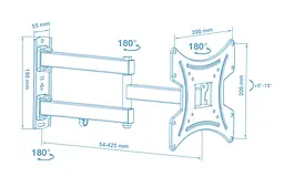 Кронштейн Walfix R-353W VESA200х200мм - мініатюра 2