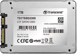 SSD 2.5" Накопичувач Transcend 230S 1TB (TS1TSSD230S) - мініатюра 3