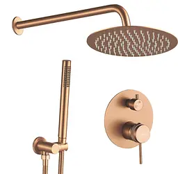 Душова система прихованого монтажу Rea Lungo Grip + Box brushed copper REA-P5651