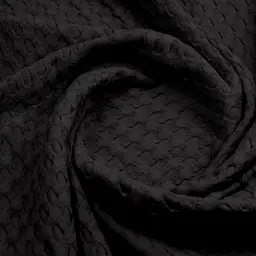 Плед-покривало Cosas Waffle Weave Black 75х95 см (Blanket_00Black_WaffleWeave_75x95) - мініатюра 4