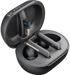 Навушники TWS Poly Voyager Free 60+ Earbuds + BT700A + TSCHC Чорний - мініатюра 3