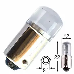 Світлодіод 12V Т8 Жовтий SMD 2 2835 14906 / 14901 +100Lm тип Philips уп.10шт