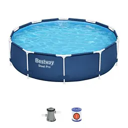 Каркасний басейн 305х76 Bestway STEEL PRO з фільтром та насосом 56679 - мініатюра 2