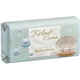 Мило TI AMO CREMA туалетне З екстрактом перлин 125г 1шт