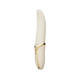 Вібратор Zalo - EVE Ivory White, вібрація + ротація, імітація язичка, підігрів до 39 °C - мініатюра 3
