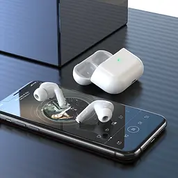 Навушники TWS Hoco EW05 Plus вакуумні з бездротовою зарядкою білий - мініатюра 2
