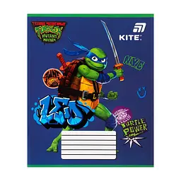 Зошит Kite Ninjia Turtles, 12 аркушів, коса лінія (NT26-235), в асортименті - мініатюра 7