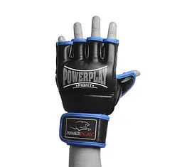Рукавички для MMA Power Play 3058, Black/Blue - L - мініатюра 2