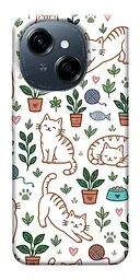 TPU чохол Demsky Cats pattern для TECNO Spark Go 1