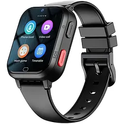 Дитячий смарт-годинник Lemfo D5 з SIM-картою GPS прослуховуванням відеодзвінком чорний 4G ОС Android