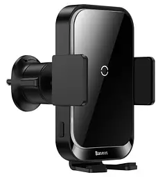 Автотримач із бездротовою зарядкою Baseus Halo Electric Wireless Charger 15W Black (SUDD000001) [82037] - мініатюра 6