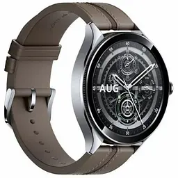 Смарт-годинник Xiaomi Watch 2 Pro Bluetooth Silver Case with Brown Leather Strap (BHR7216GL) - мініатюра 3