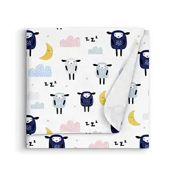 Пелюшки фланелеві Cosas Sheep Blue 80х100 см, сині - мініатюра 2