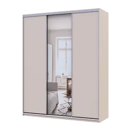 Шафа купе Doros Сіті Лайт Кашемір 2 ДСП / 1 дзеркало 180х60х225 (80736371)