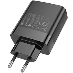 МЗП Hoco C127A Intelligent PD45W (3USB-A/1C) Black - мініатюра 7