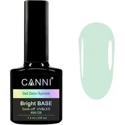 Кольорове базове покриття Canni Gel Color System Bright Base 651 ніжний м'ятний 7.3 мл - мініатюра 2