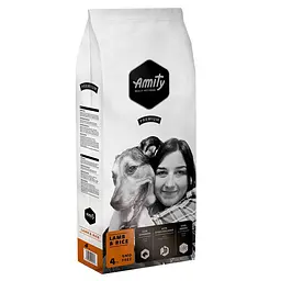 Корм для собак AMITY Adult Lamb&Rice, дієтичний, з ягням і рисом, 4 кг