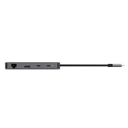 Адаптер Trust Dalyx 8in1 USB-C> 1xUSB-А 3.2/USB-A 2.0/2xUSB-С/HDMI/Ehernet/SD/microSD, Алюміній, 0. teh0018493 - мініатюра 9
