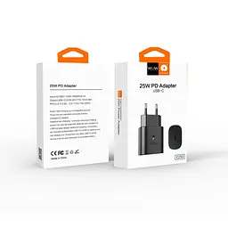 Мережевий зарядний пристрій WUW C253 PD 25W Charger адаптер блок чорний - мініатюра 2