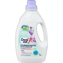 Denkmit Ultra Sensitive, Гель для прання дитячої кольорової білизни 1,5 л, 27 пр (4066447791174)